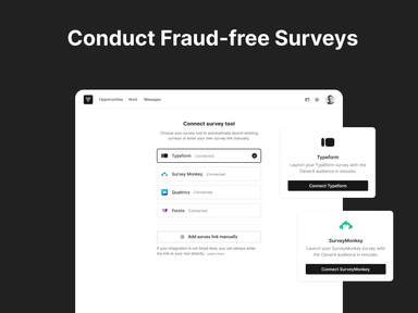 Fraud-free Surveys