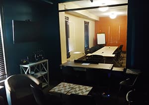 client room with expanded view