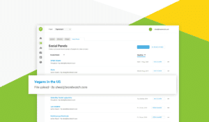 A screenshot of the Social Panels feature