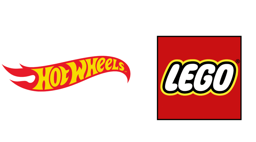 hot wheels and lego logo