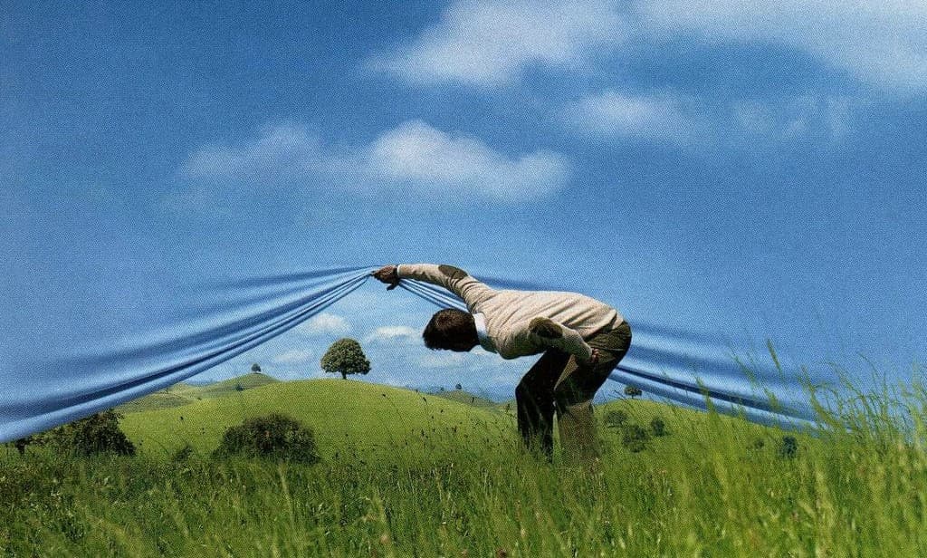 Looking over the horizon. (Image from swissre.com ad.)